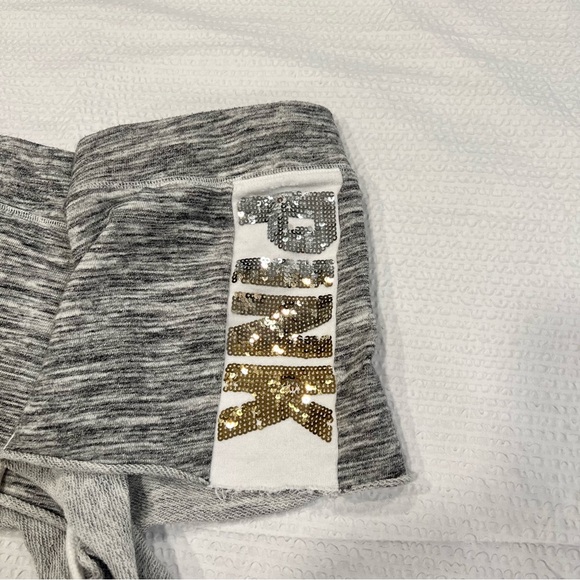 PINK VS sequin SHIMMER SHORTS women medium - Picture 2 of 6